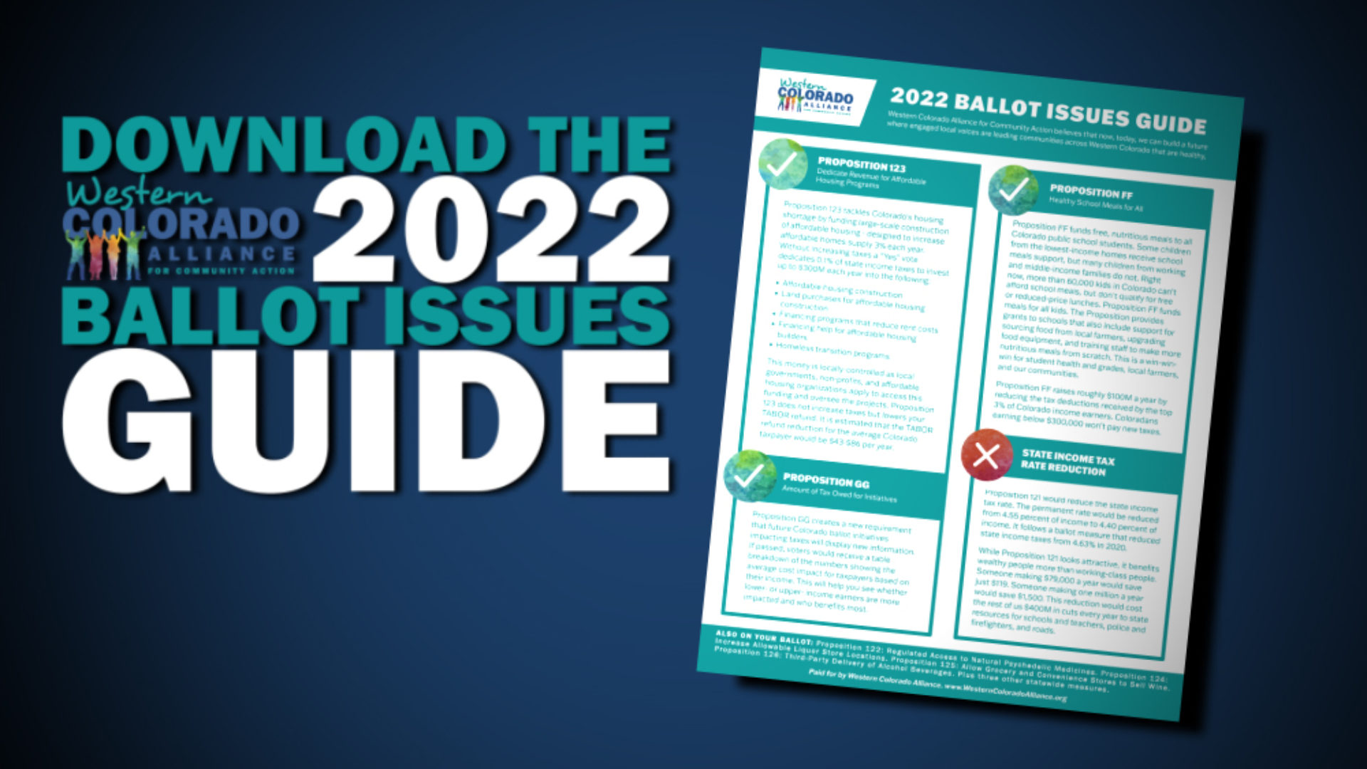 2022 Western Colorado Ballot Issues Guide Western Colorado Alliance