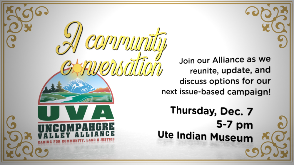 A Community Conversation with UVA, Dec. 7, Ute Indian Museum