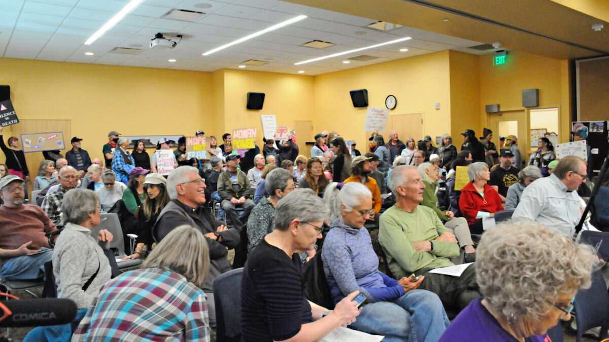 The crowd that attended the recent City Council Candidates Forum