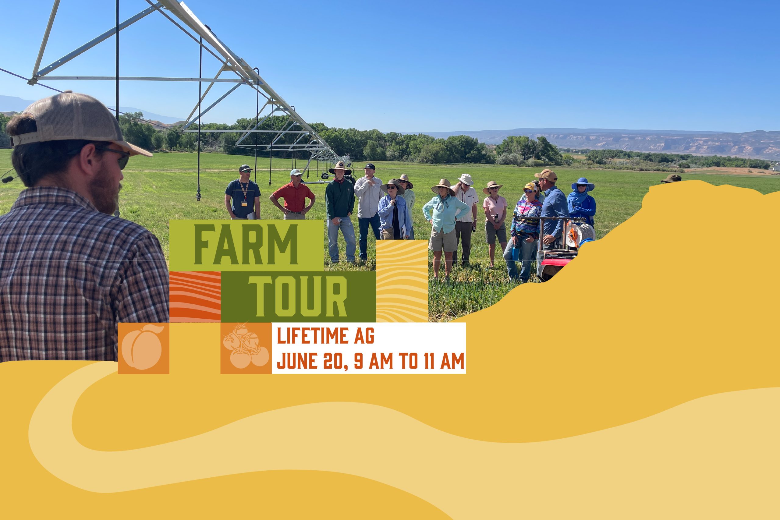 We see a photo of several people touring Lifetime Ag in 2025
