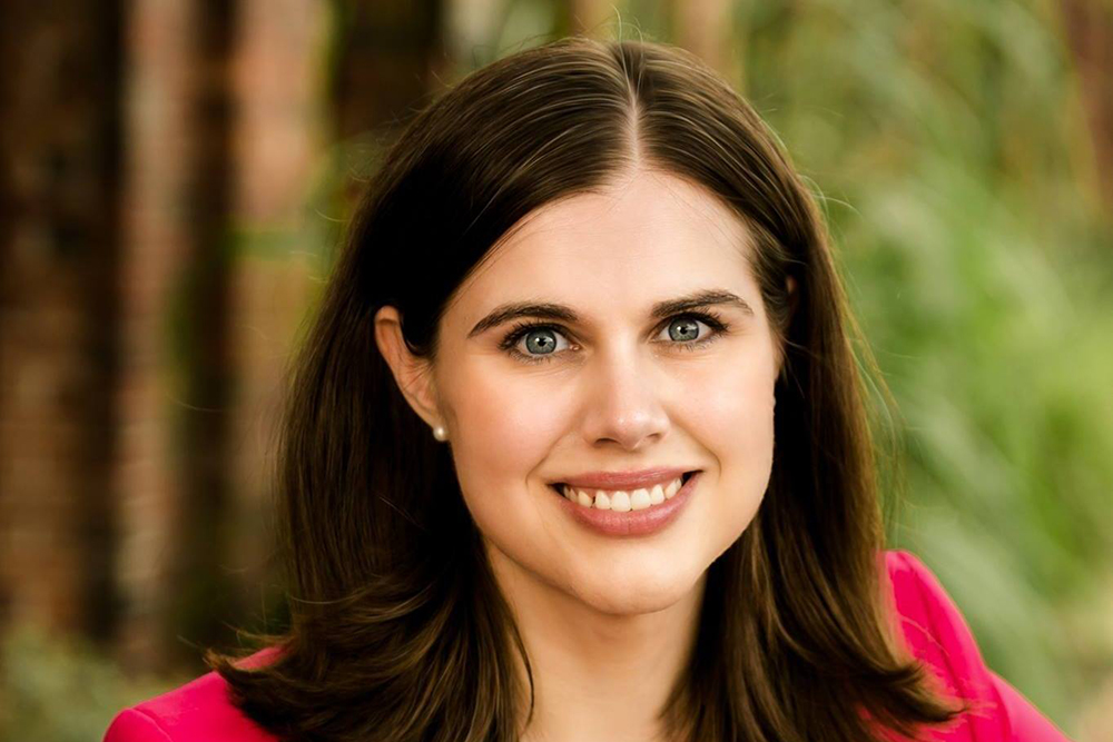 Photo portrait of Jena Griswold smiling