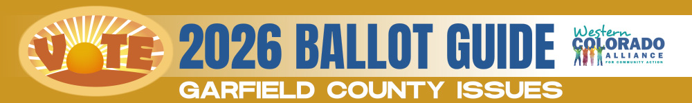 2026 Ballot Guide Garfield County Issues Logo
